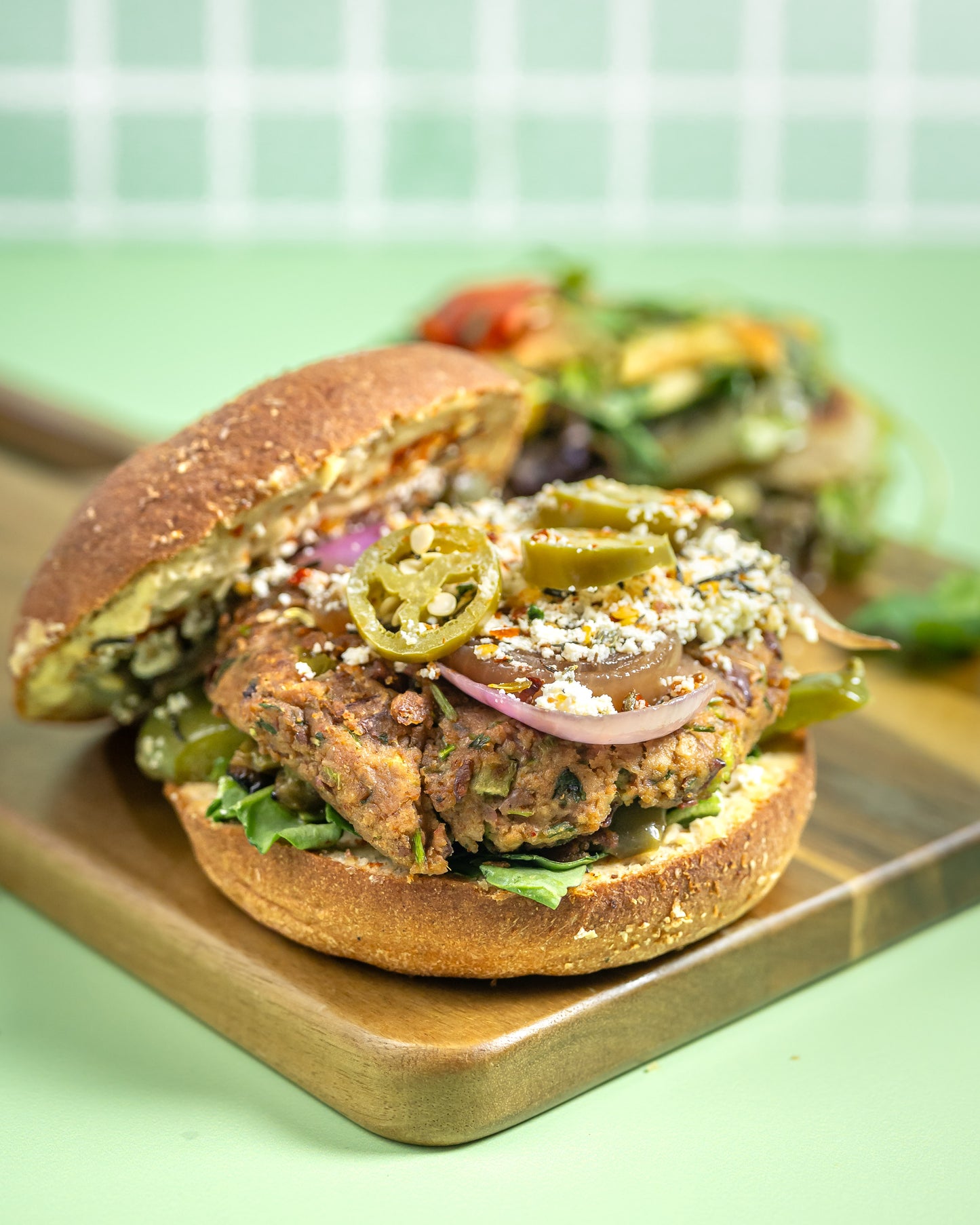 Mediterranean Veg Burger